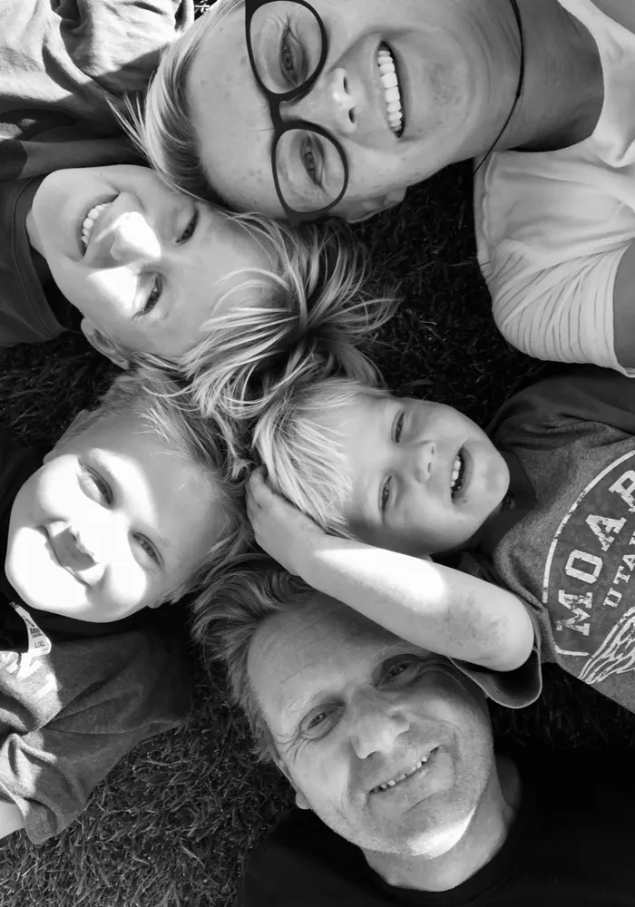 Michael Vetter with his family